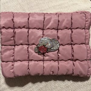 Elegant Pink Quilted Clutch